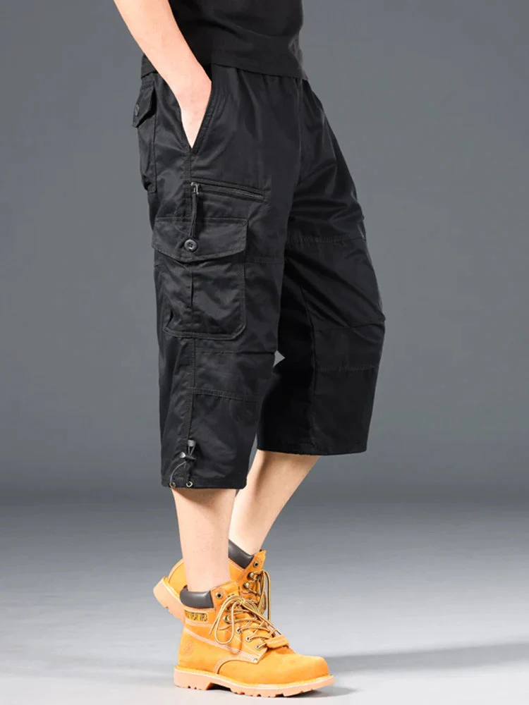Esman - Pantaloncini Cargo con Elastico in Vita - Image 2