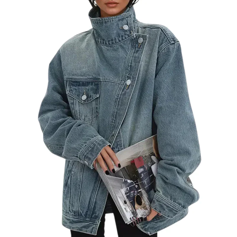 Estera - Giacca In Denim Asimmetrica
