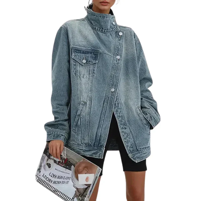 Estera - Giacca In Denim Asimmetrica - Image 2