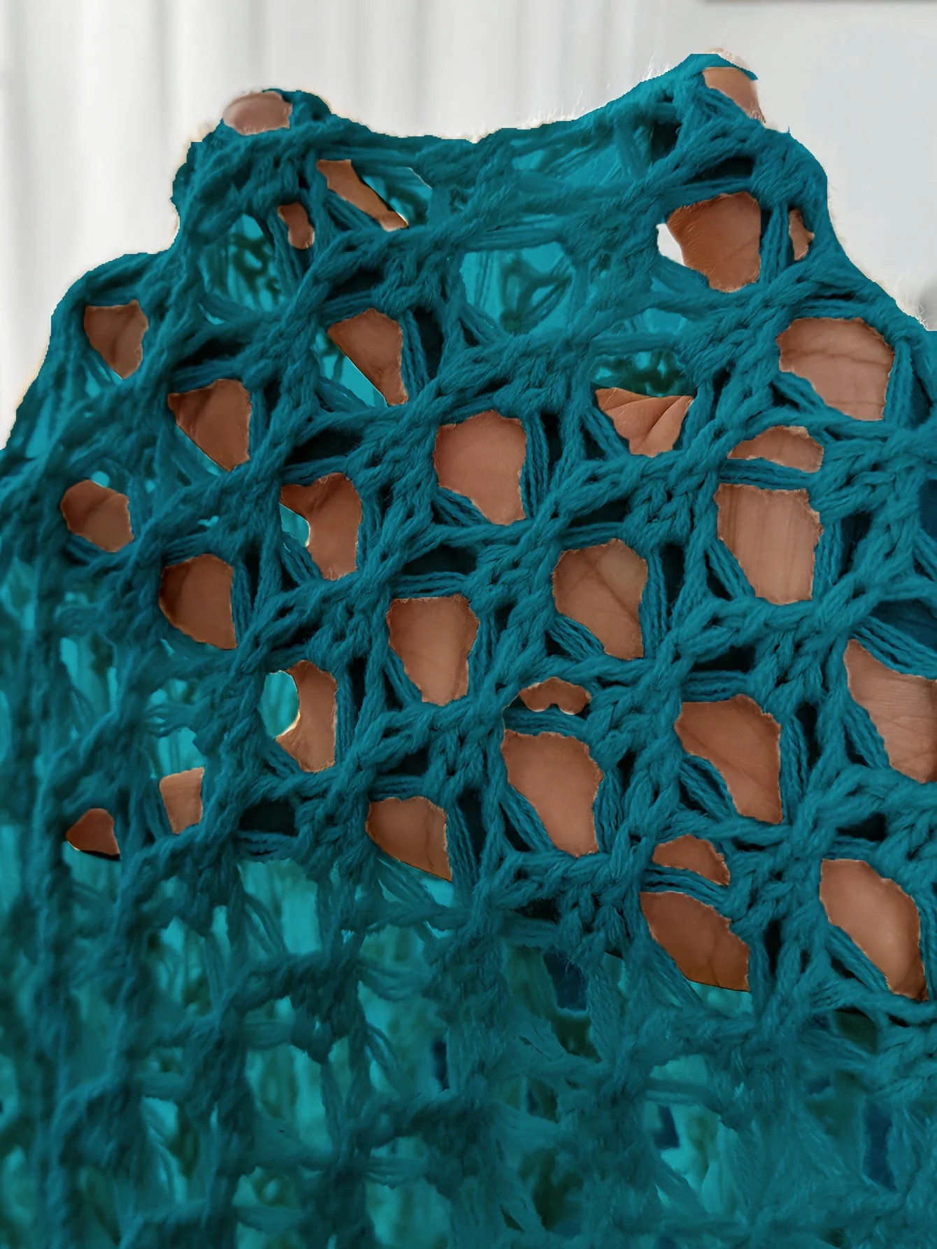 Etleva - Elegante Cardigan Traforato Con Maniche A Pipistrello - Image 4