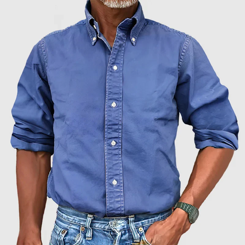 Ewan - Camicia Informale a Maniche Lunghe Con Bottoni - Image 3