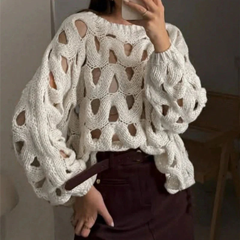 Şeyma - Maglione Casual Lavorato a Maglia - Image 2