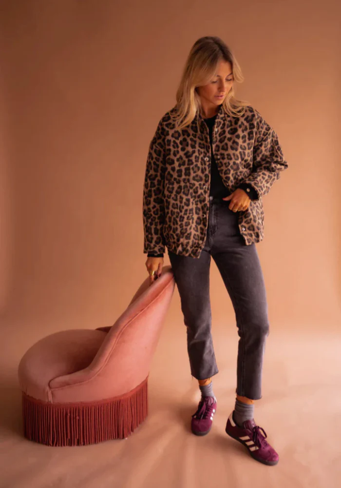 Fairuza - Giacca Leopardata Con Bottoni - Image 2