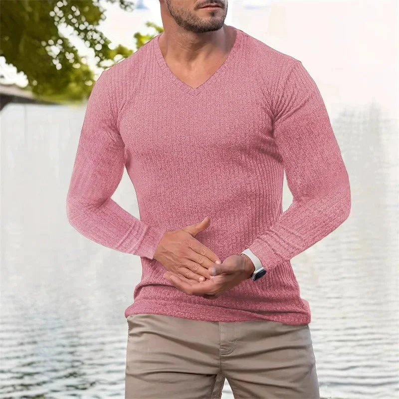 Faron - Camicia a Maniche Lunghe a Righe