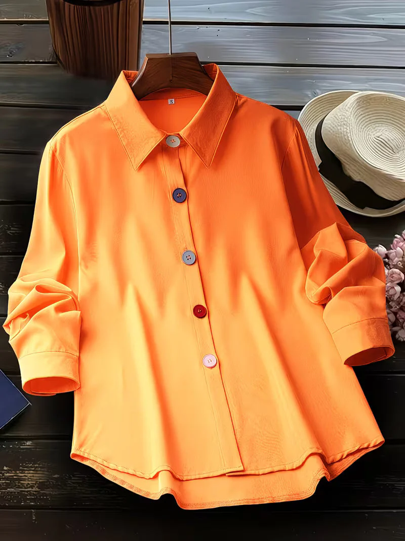 Fausta - Camicia Monopetto a Maniche Lunghe - Image 6