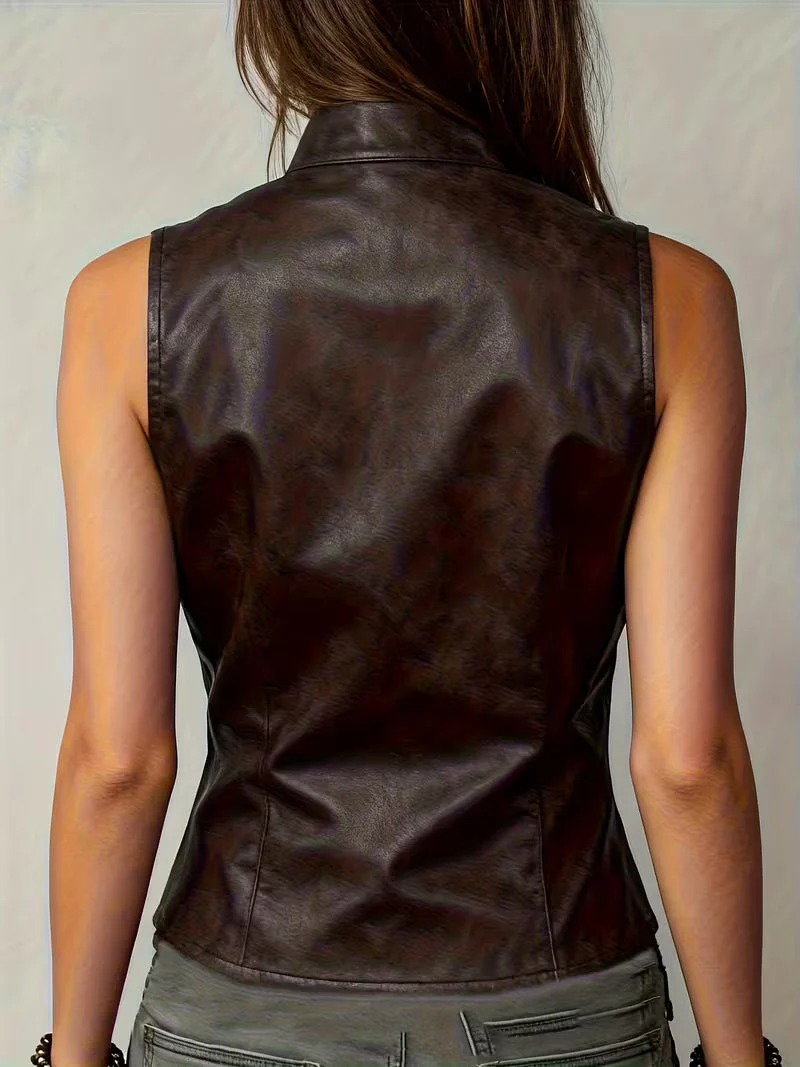 Felician - Gilet da Motociclista Retrò Alla Moda - Image 3