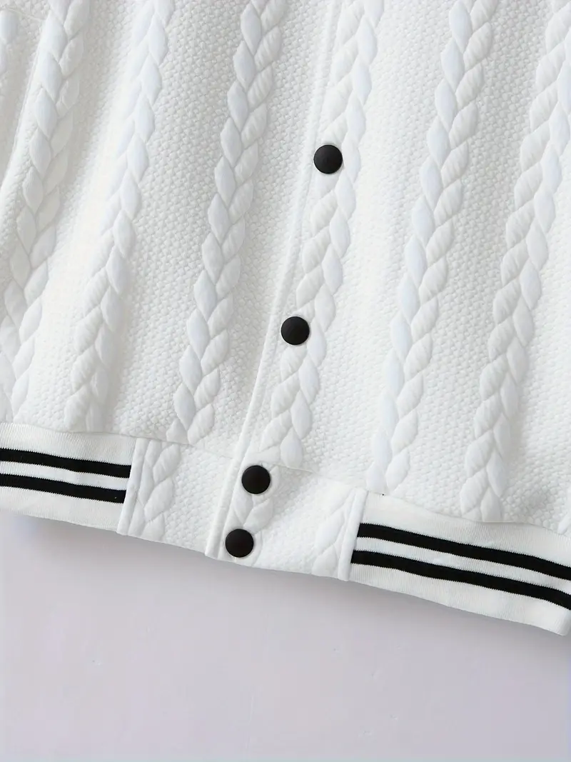 Felips - Giacca Baseball Jacquard Con Strisce Decorative - Image 9
