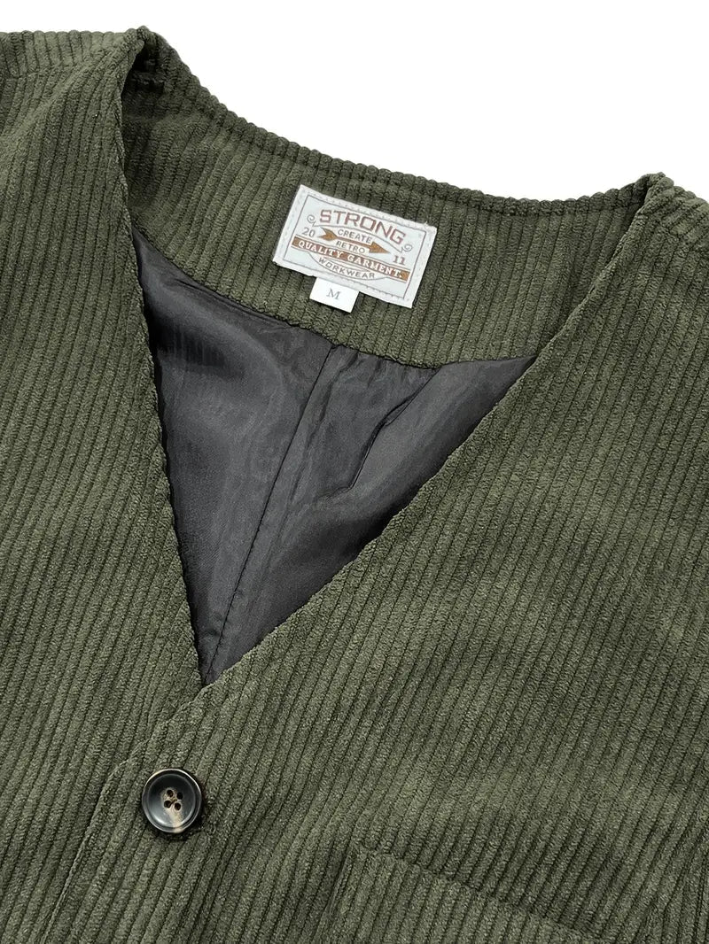 Fergus - Elegante Gilet In Velluto a Coste - Image 6