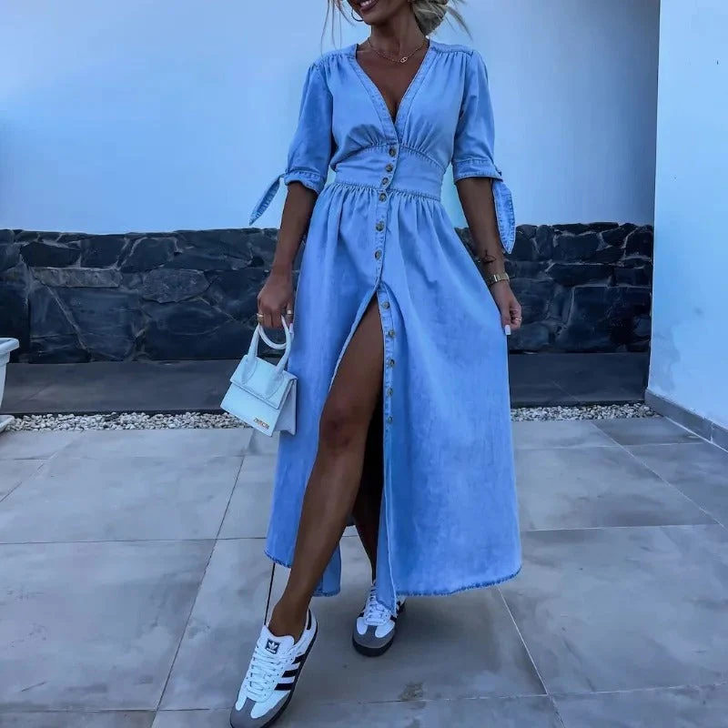 Filina - Abito in Denim Radioso - Image 10