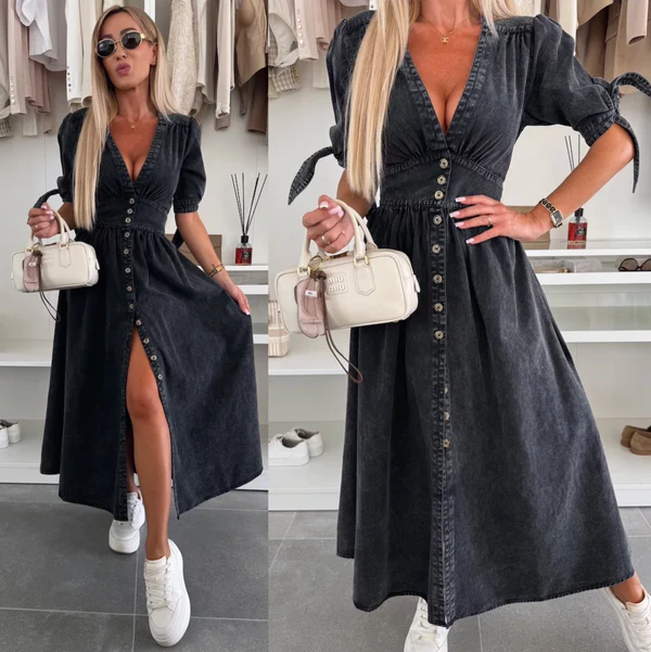 Filina - Abito in Denim Radioso - Image 8