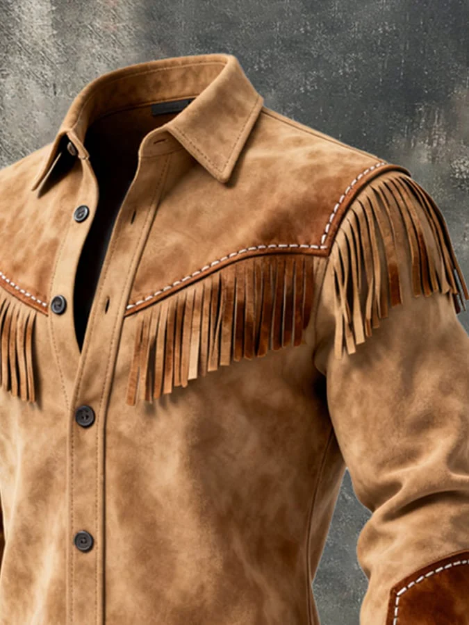 Finch - Camicia Vintage a Maniche Lunghe Con Nappine - Image 2
