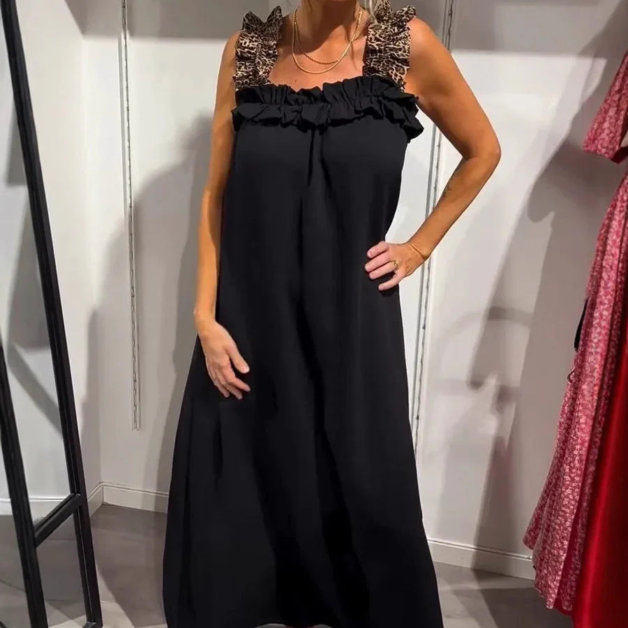 Fiola - Maxi Abito Casual Senza Maniche con Tasche - Image 2