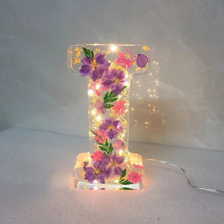 FloraShine - Lampada Da Notte in Resina Con Fiori Fatti a Mano - Image 10