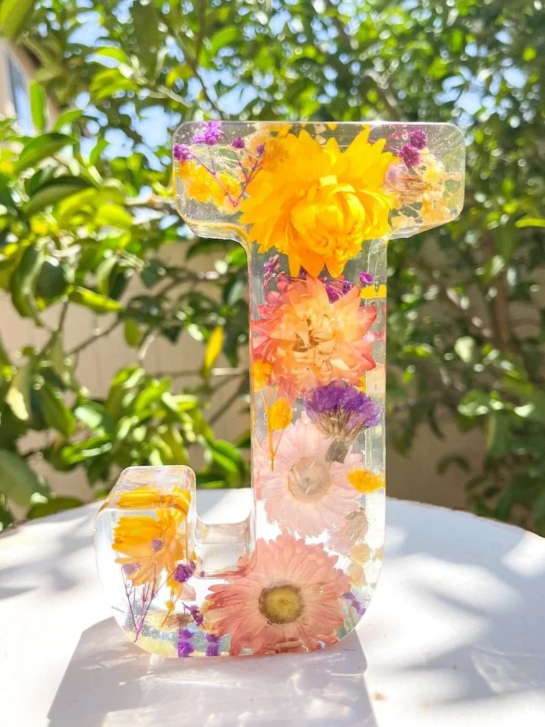 FloraShine - Lampada Da Notte in Resina Con Fiori Fatti a Mano - Image 11