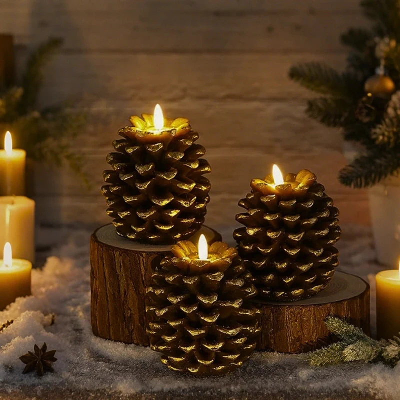 ForestFlame - Candela Senza Fiamma Mood Pine Cone - Image 8