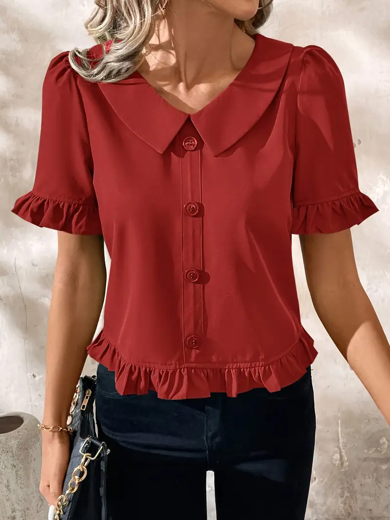 Foteini - Camicetta Elegante A Maniche Corte - Image 11