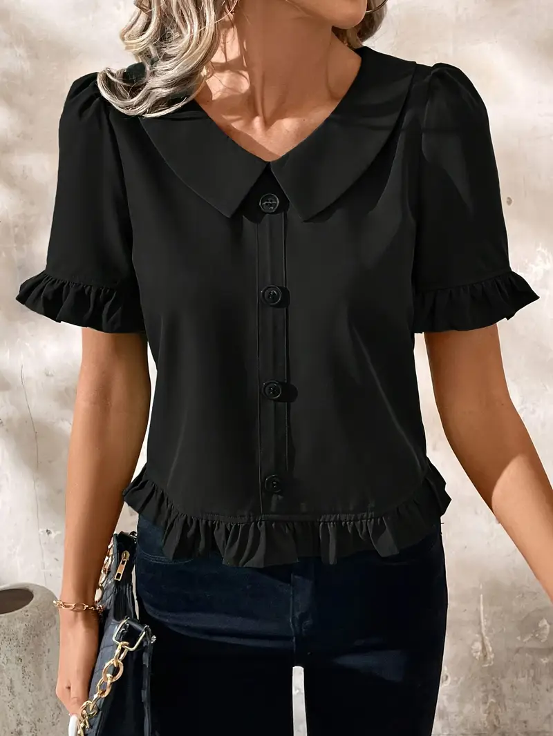 Foteini - Camicetta Elegante A Maniche Corte - Image 19
