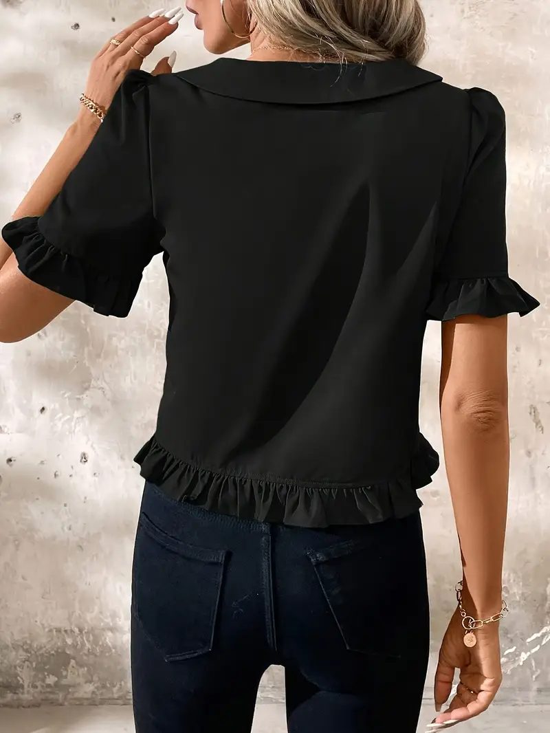 Foteini - Camicetta Elegante A Maniche Corte - Image 20