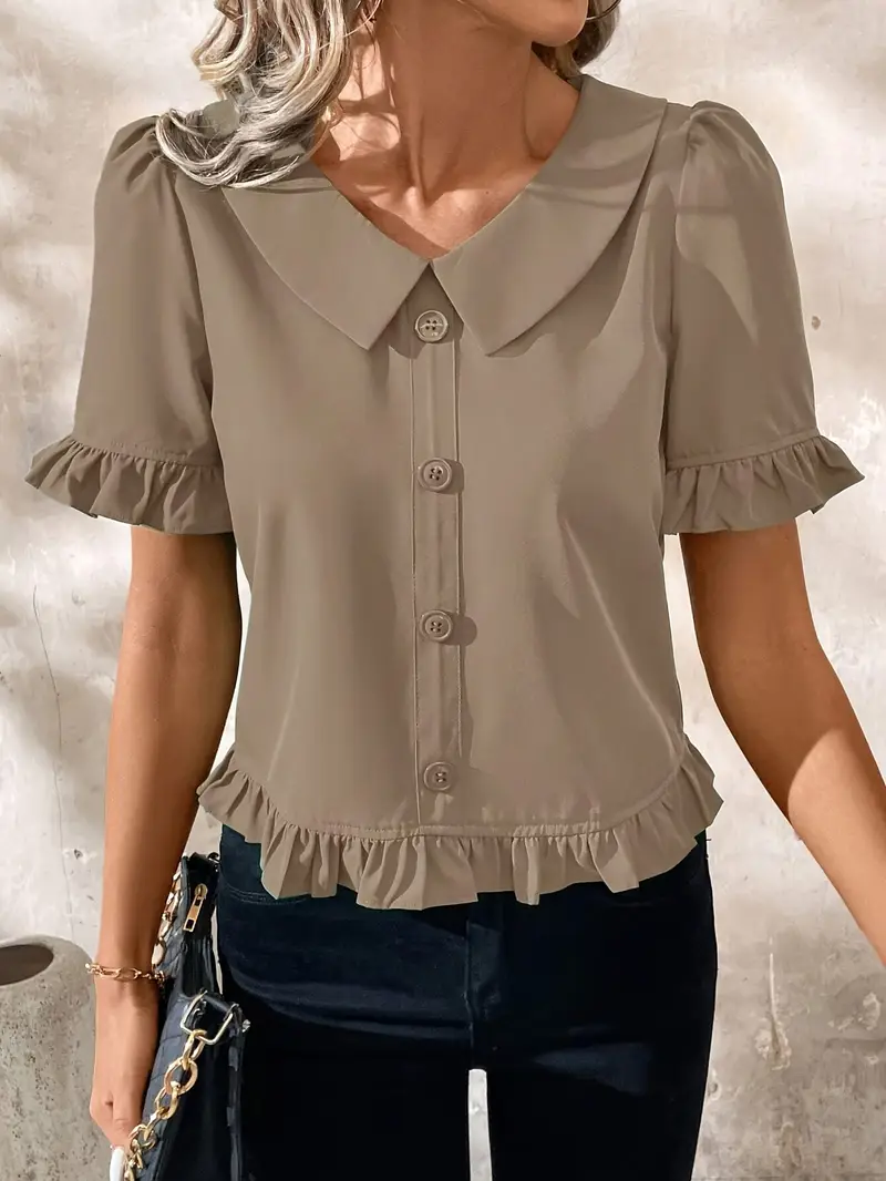 Foteini - Camicetta Elegante A Maniche Corte - Image 6