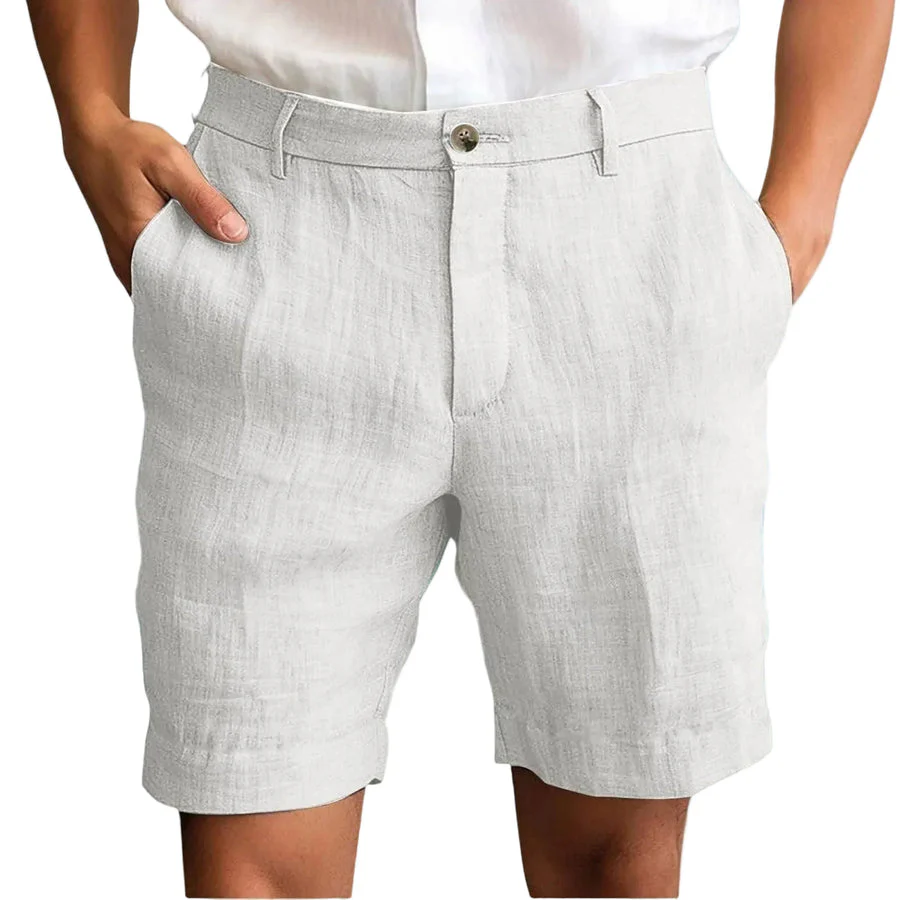 Fotis - Eleganti Pantaloncini in Lino - Image 10