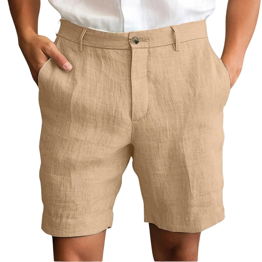 Fotis - Eleganti Pantaloncini in Lino - Image 5