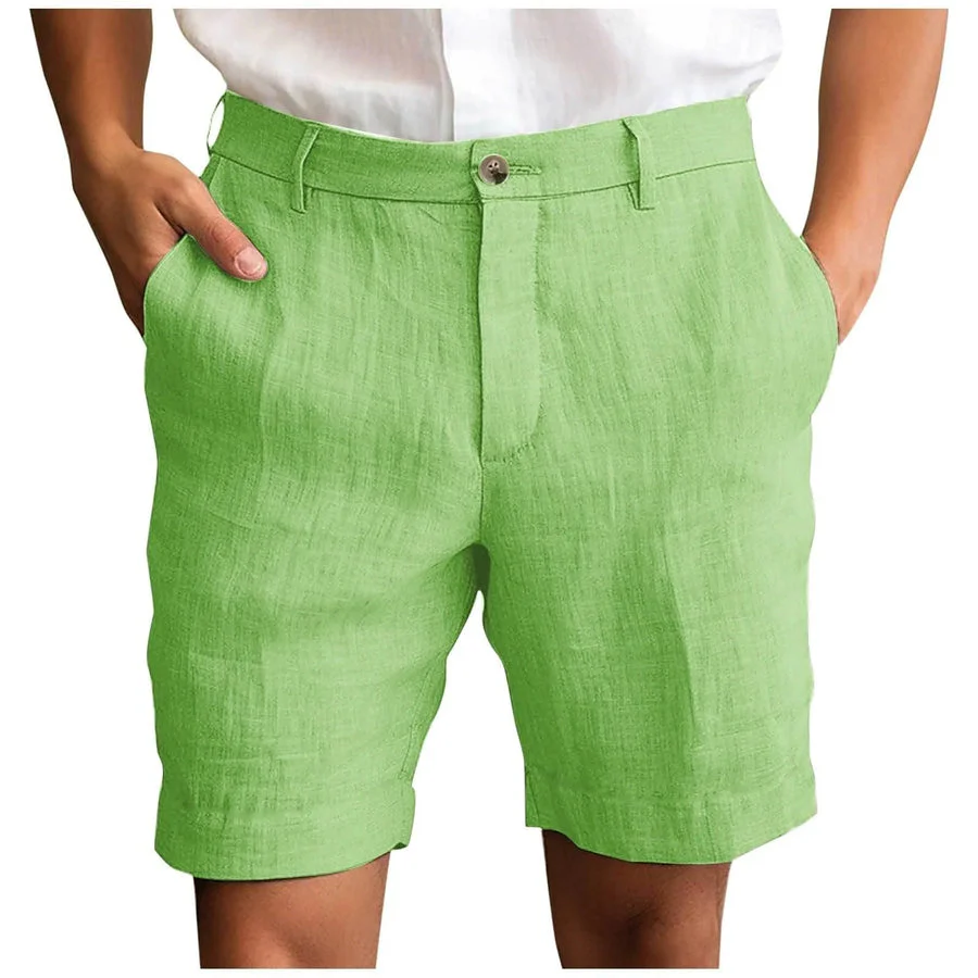 Fotis - Eleganti Pantaloncini in Lino - Image 7
