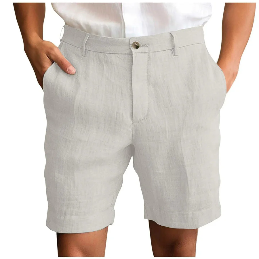 Fotis - Eleganti Pantaloncini in Lino - Image 9