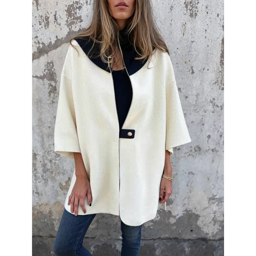 Francina - Cappotto Con Cerniera Allentata e Colletto Alto