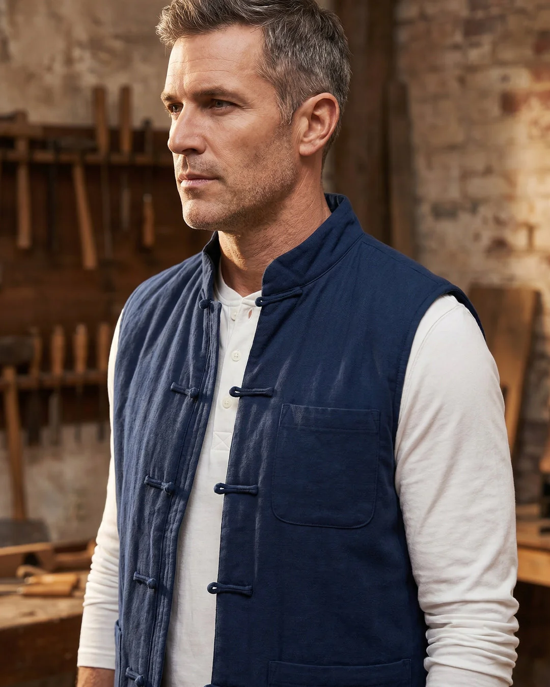 Fredrick - Gilet Con Tasche Frontali in Stile Vintage - Image 10