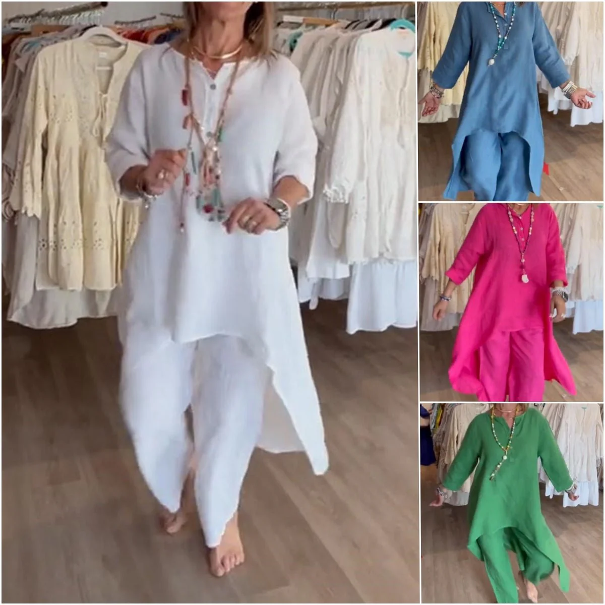 Freida - Abito Casual in Lino - Image 12