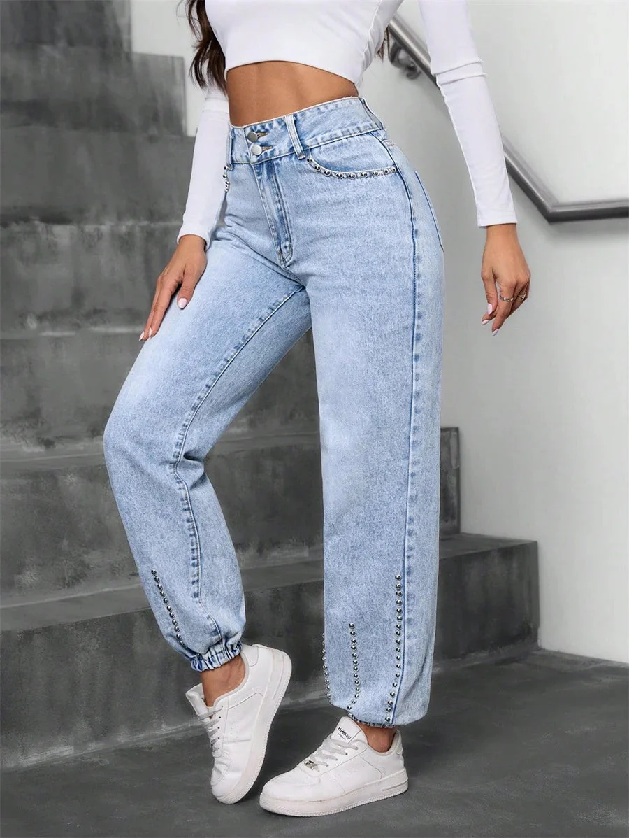 Friedel - Pantaloni in Denim a Vita Alta - Image 3