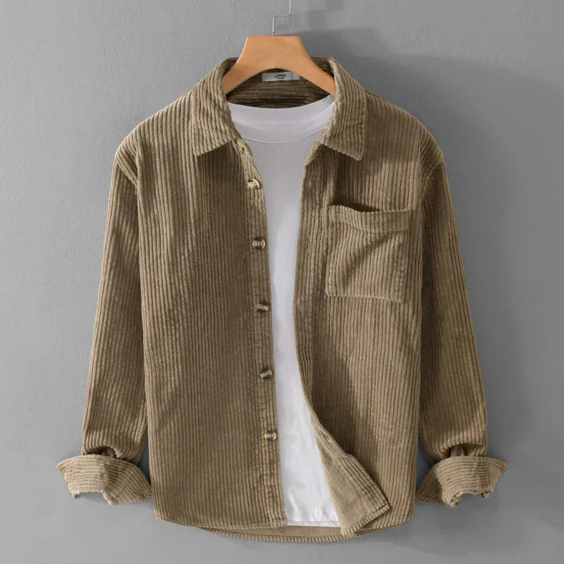 Fritz – Comfort Velluto a coste Camicia - Image 3
