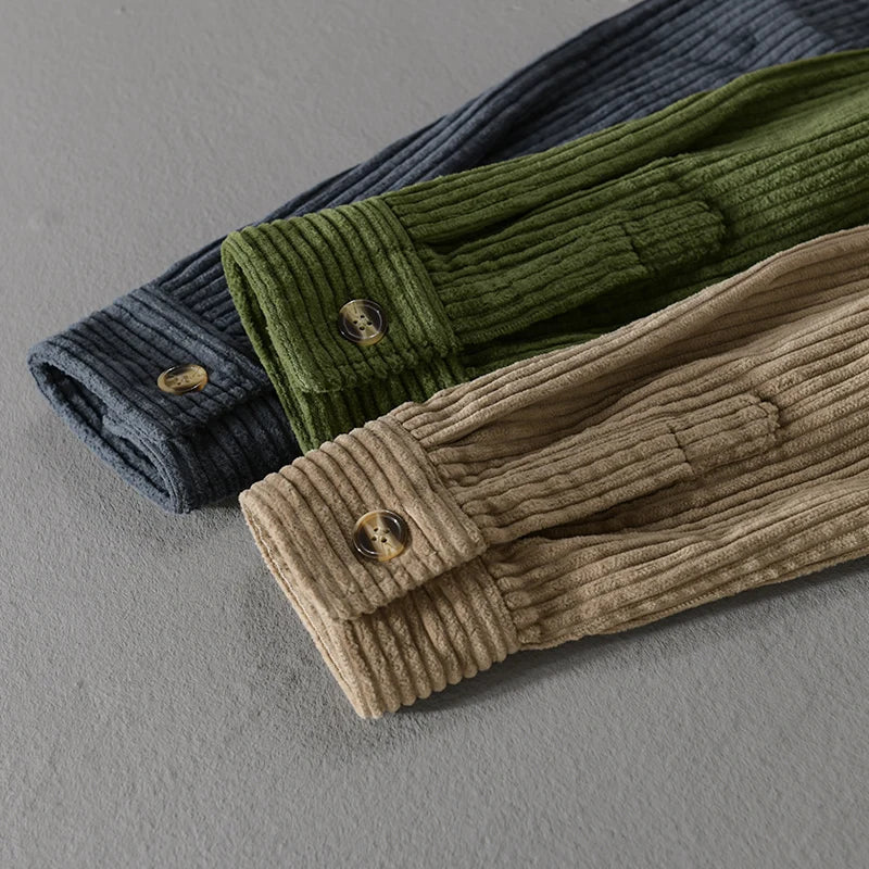 Fritz – Comfort Velluto a coste Camicia - Image 7