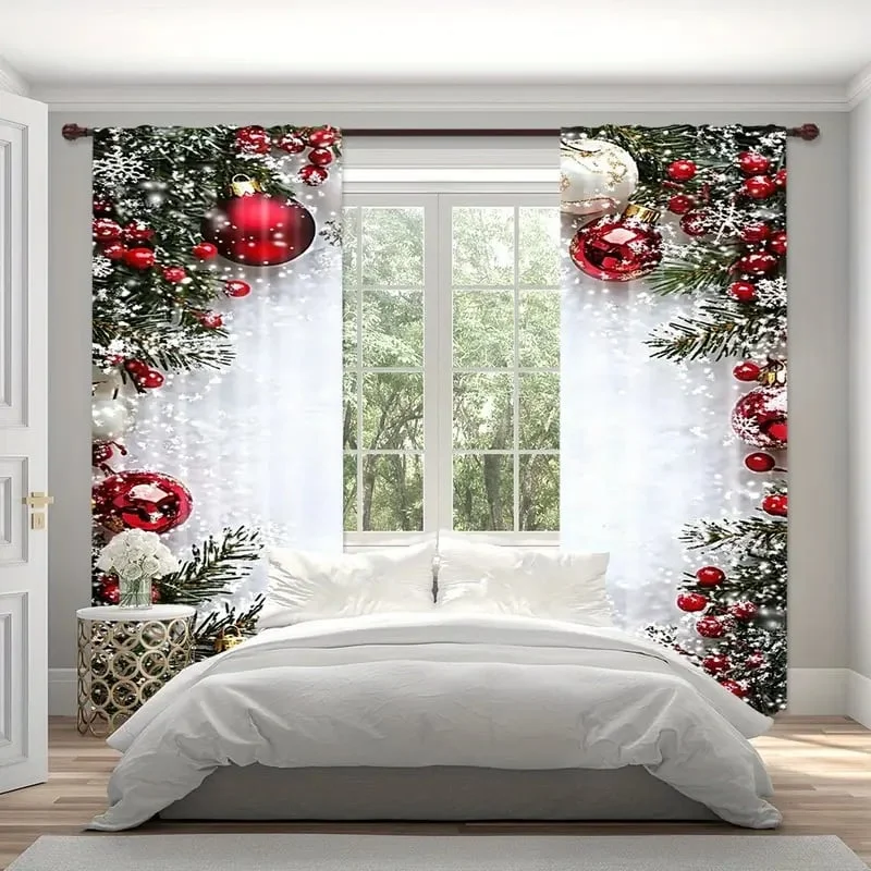 FrostLinen - Tende a Tema Natalizio
