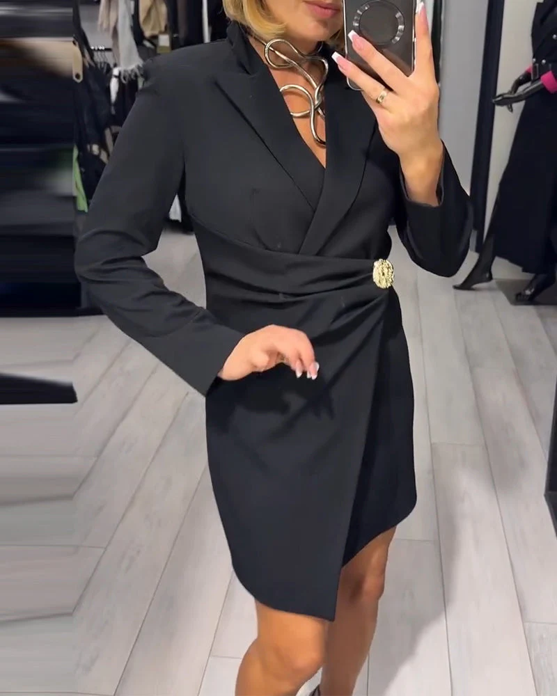 Funshine - Abito Con Colletto Elegante e Vestibilità Slim - Image 3
