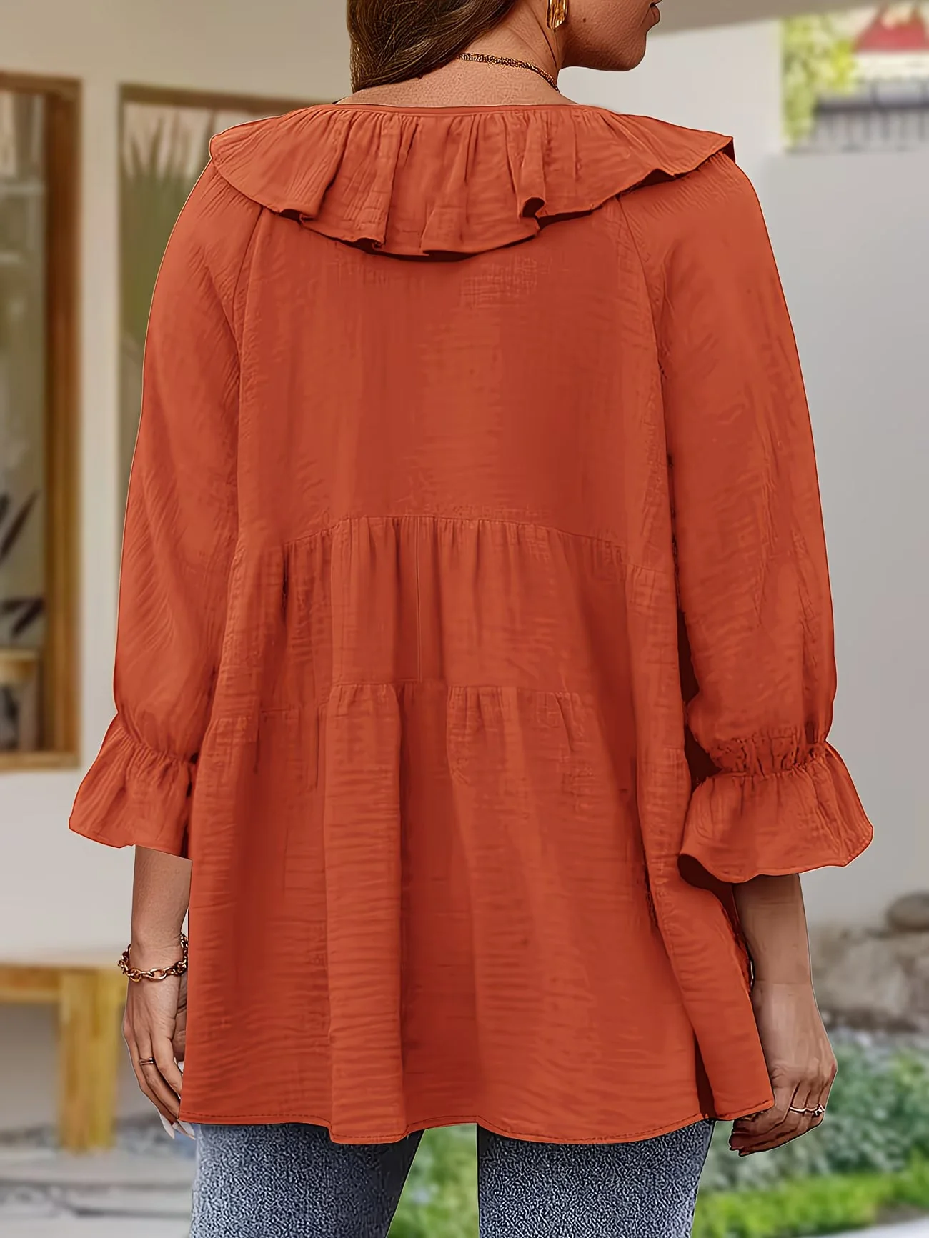 Garbine - Elegante Camicetta Con Collo a Balze - Image 16