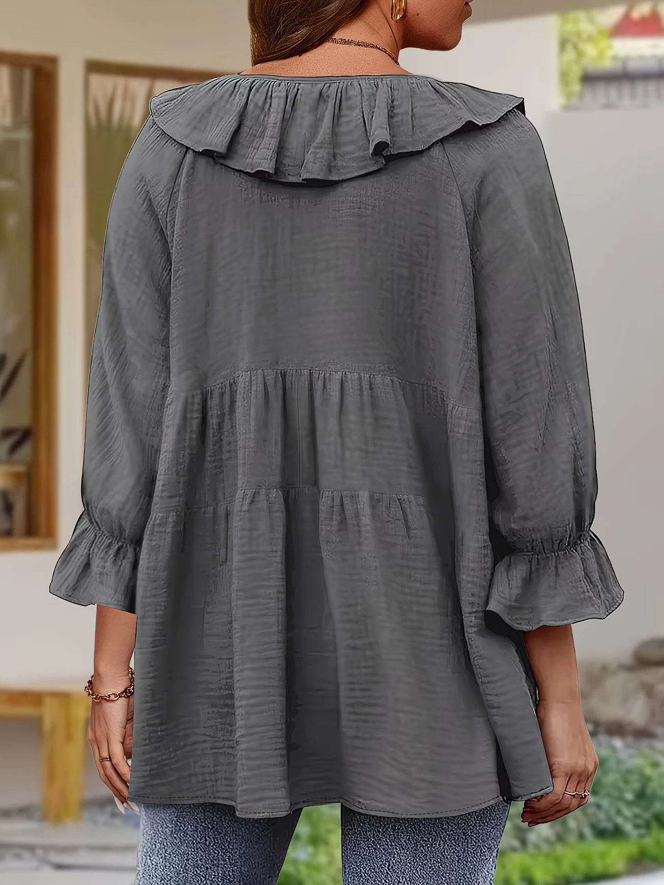 Garbine - Elegante Camicetta Con Collo a Balze - Image 19