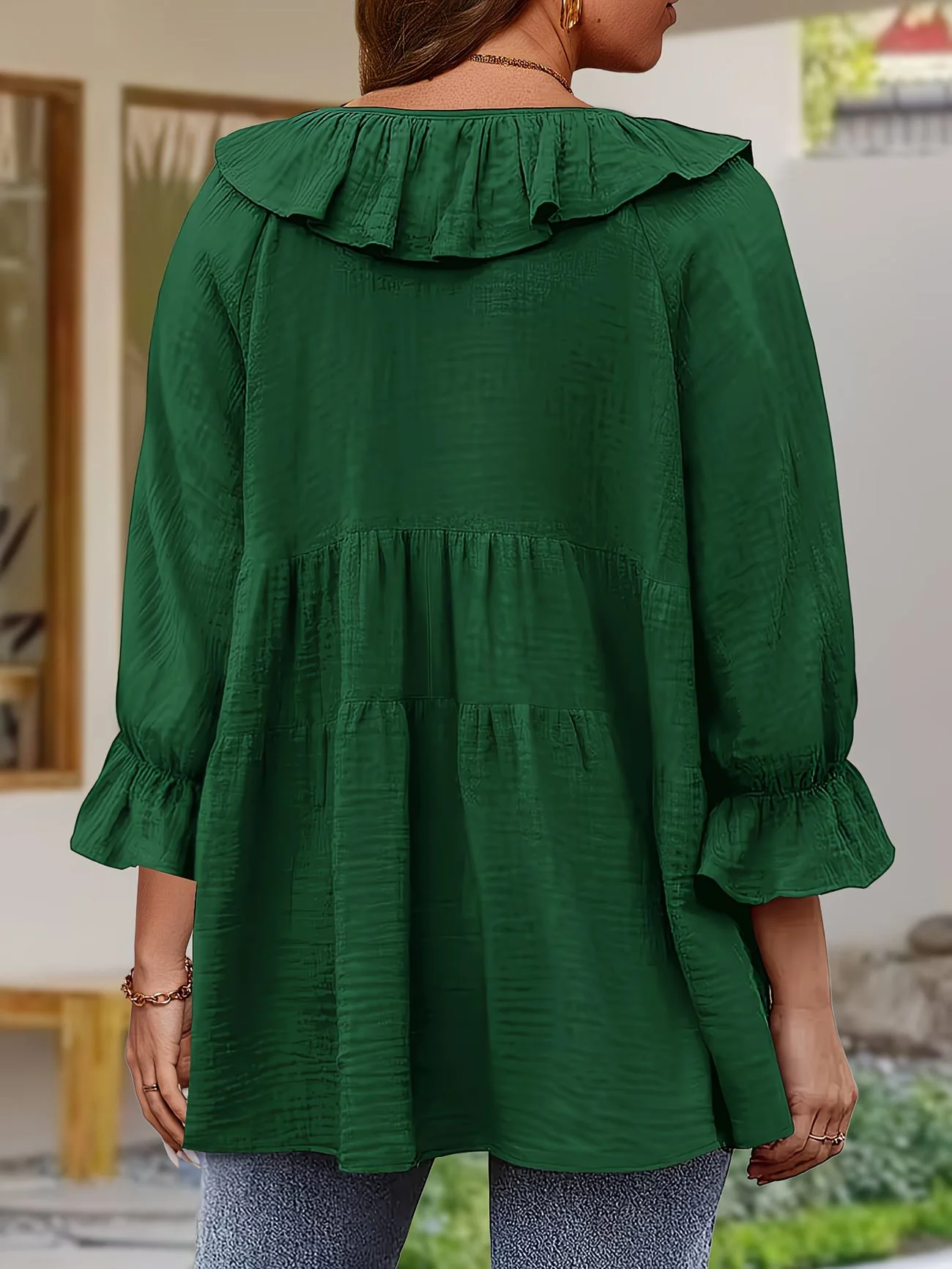 Garbine - Elegante Camicetta Con Collo a Balze - Image 21