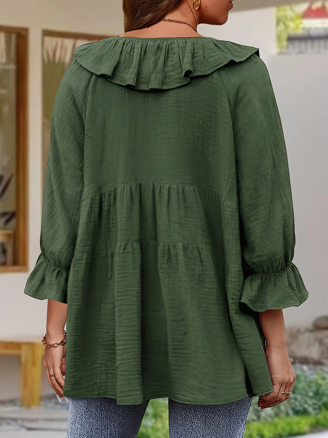 Garbine - Elegante Camicetta Con Collo a Balze - Image 22