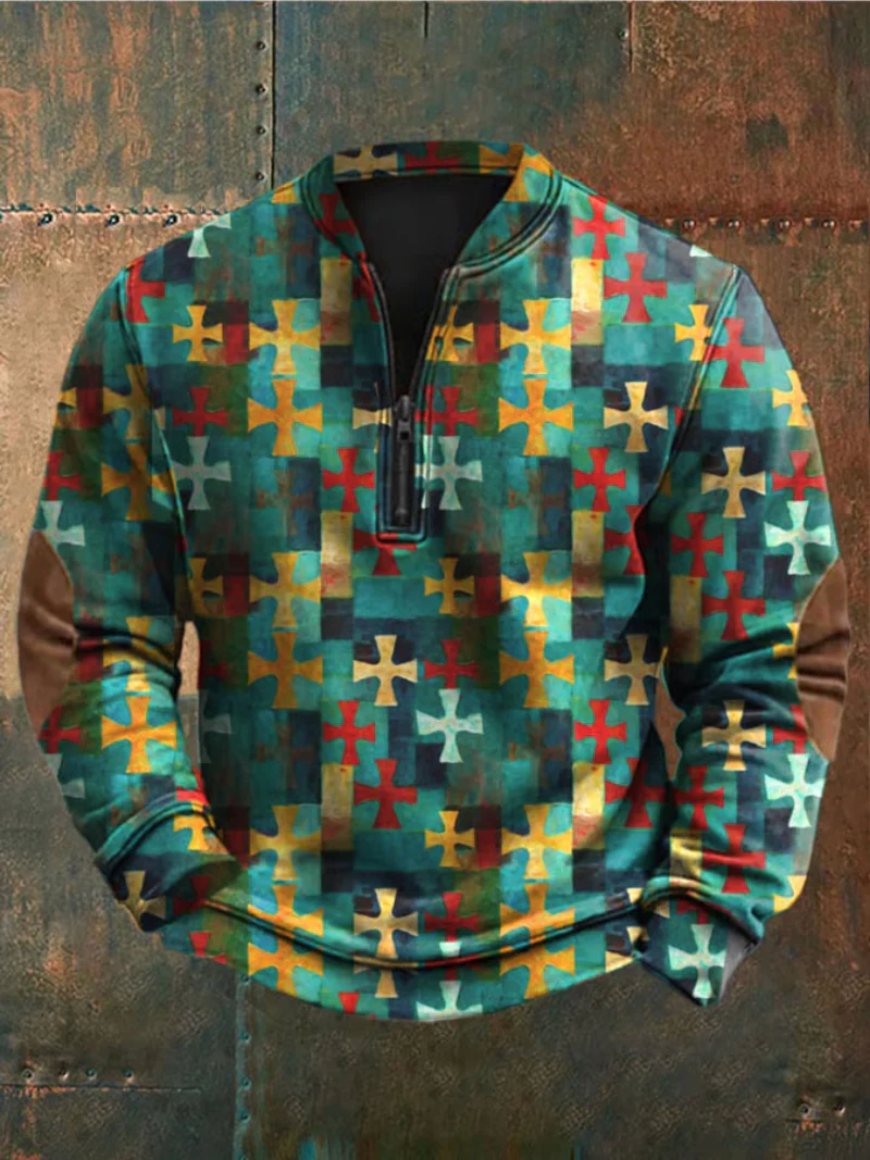 Gaven - Maglione con Motivo Geometrico