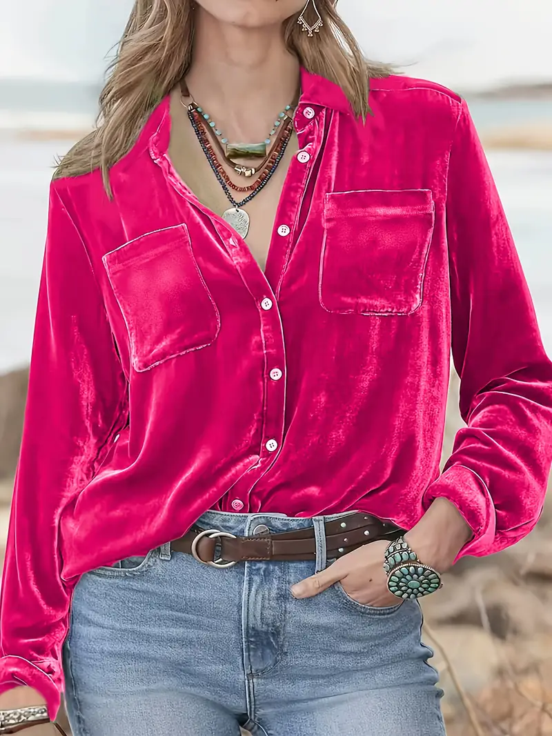 Geanie - Camicia a Maniche Lunghe Con Tasche Frontali - Image 2