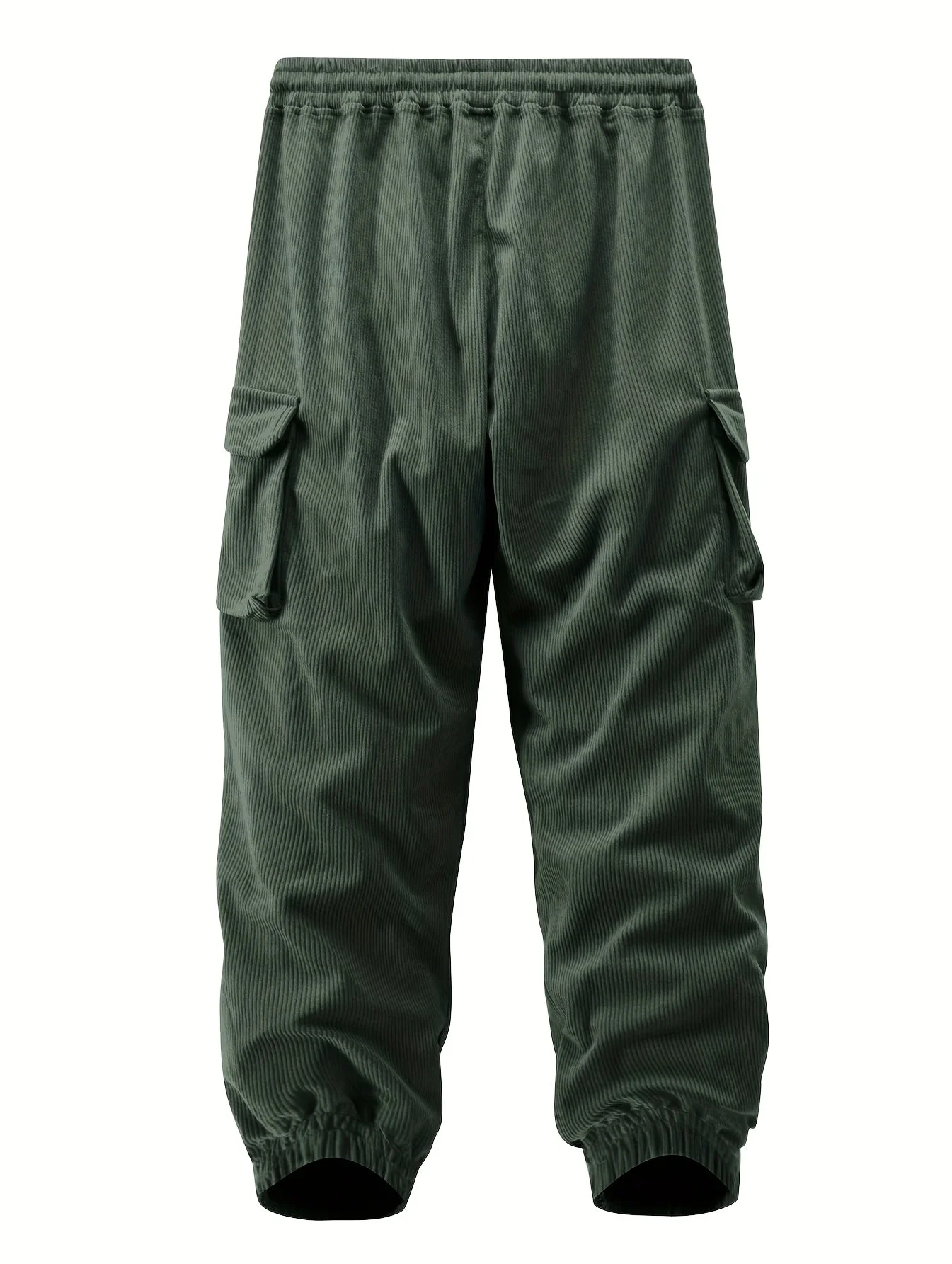 Genevieve - Pantaloni Jogging Velluto Coste Con Coulisse Vita - Image 5