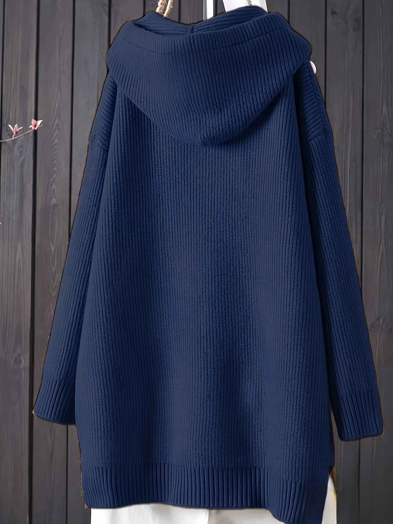 Genivee - Felpa Con Cappuccio Casual a Maniche Lunghe In Maglia - Image 11