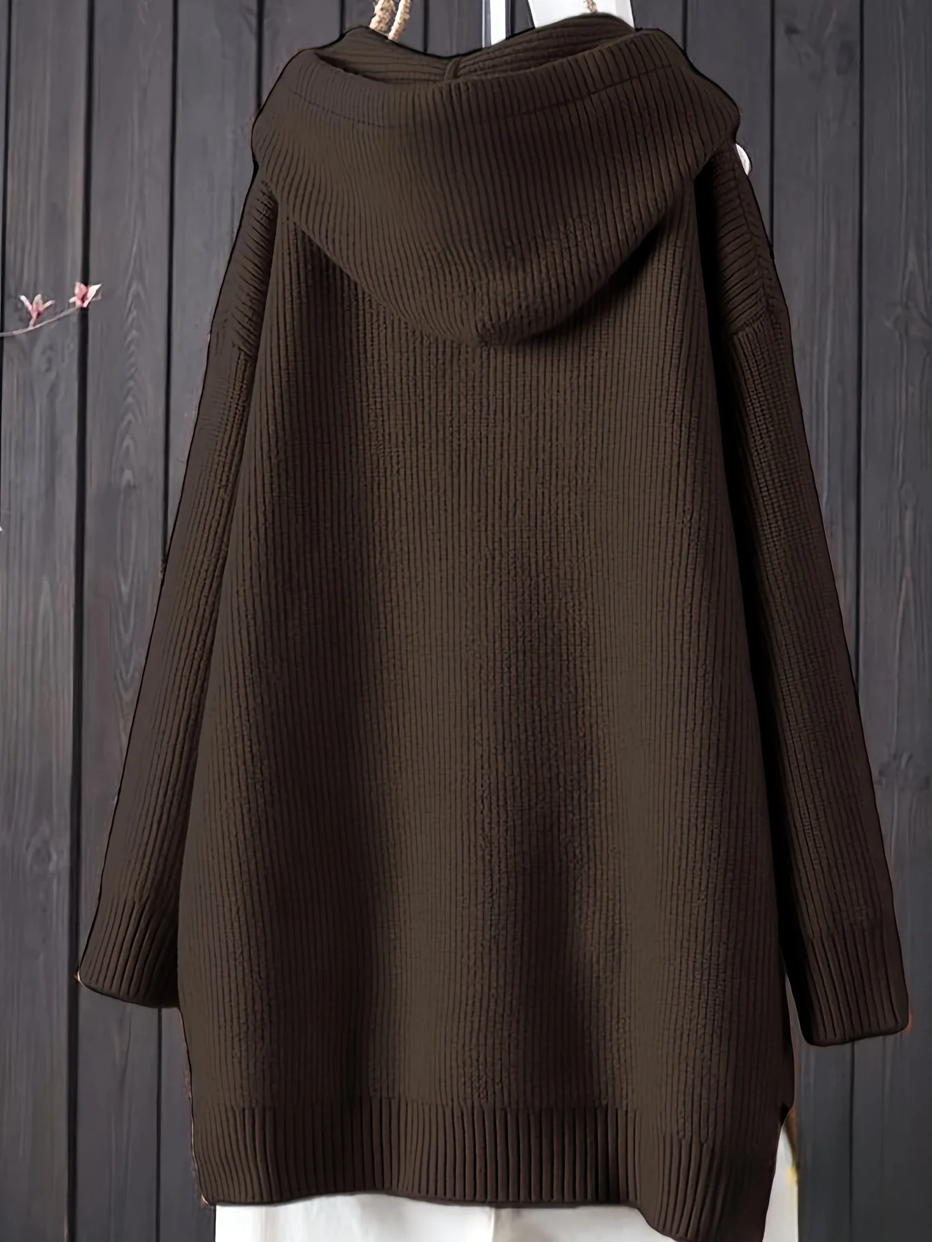 Genivee - Felpa Con Cappuccio Casual a Maniche Lunghe In Maglia - Image 13
