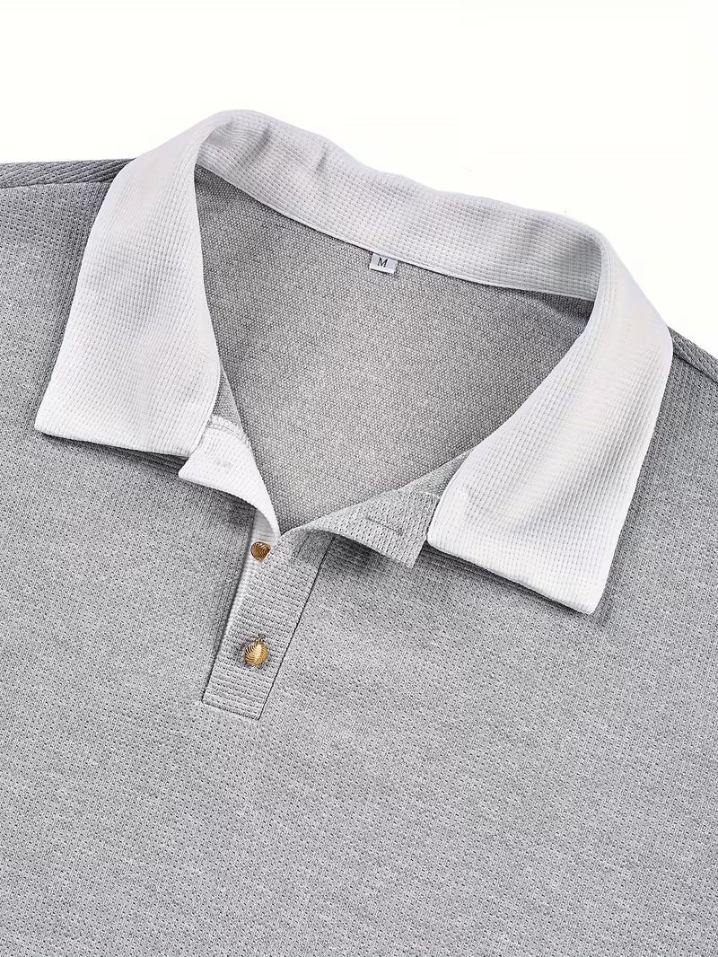 Gennady - Camicia In Maglia Waffle Testurizzata Con Colletto a Contrasto - Image 11