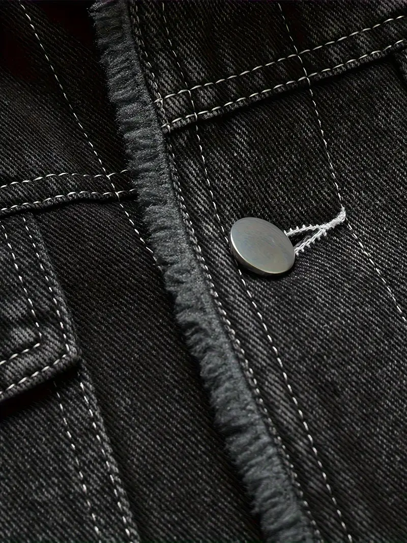 Geoffroy - Giacca In Denim Vintage Con Fodera In Pile - Image 10
