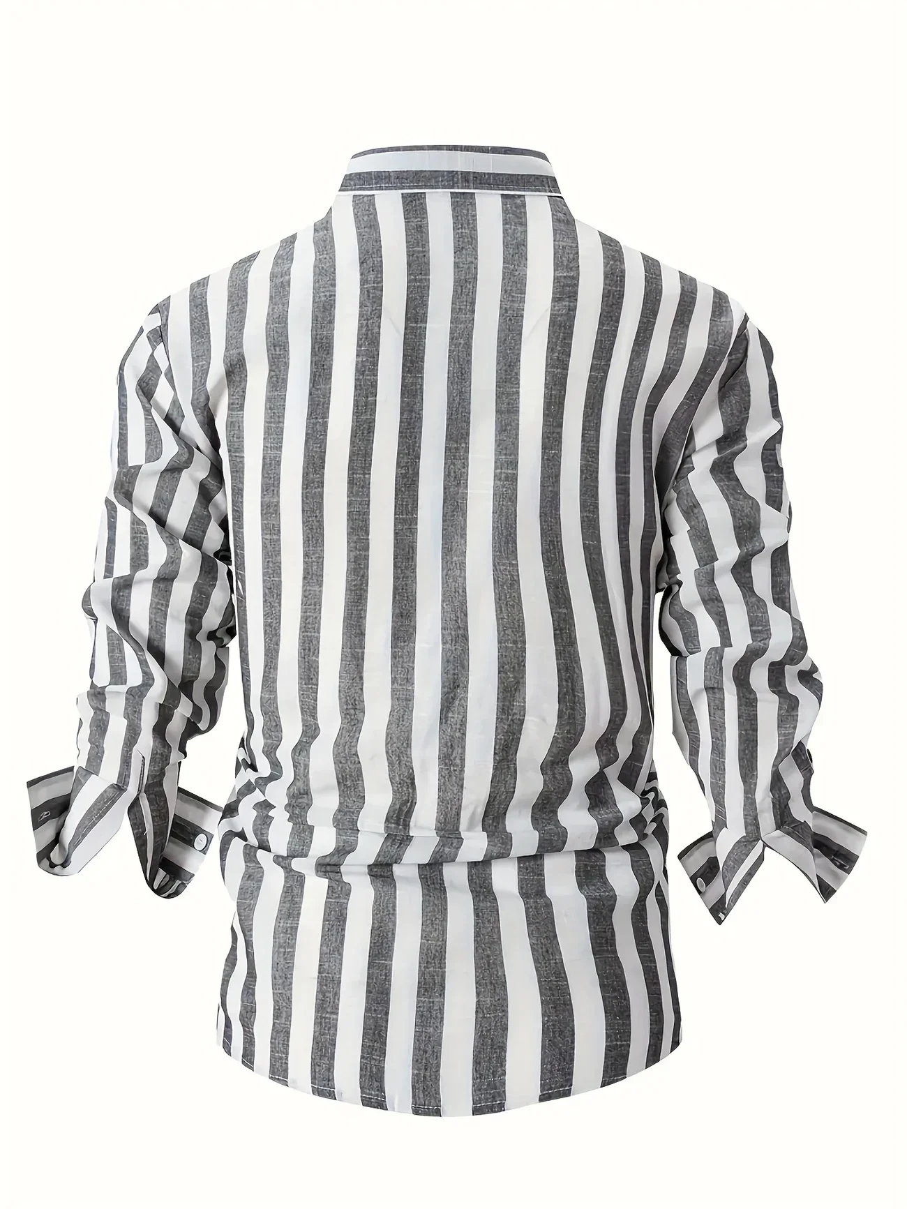 George - Elegante Camicia a Maniche Lunghe a Righe - Image 13