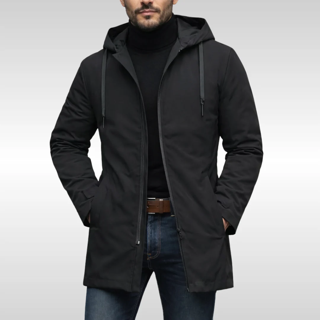 Georgen - Cappotto con Cappuccio Resistente Alle Intemperie