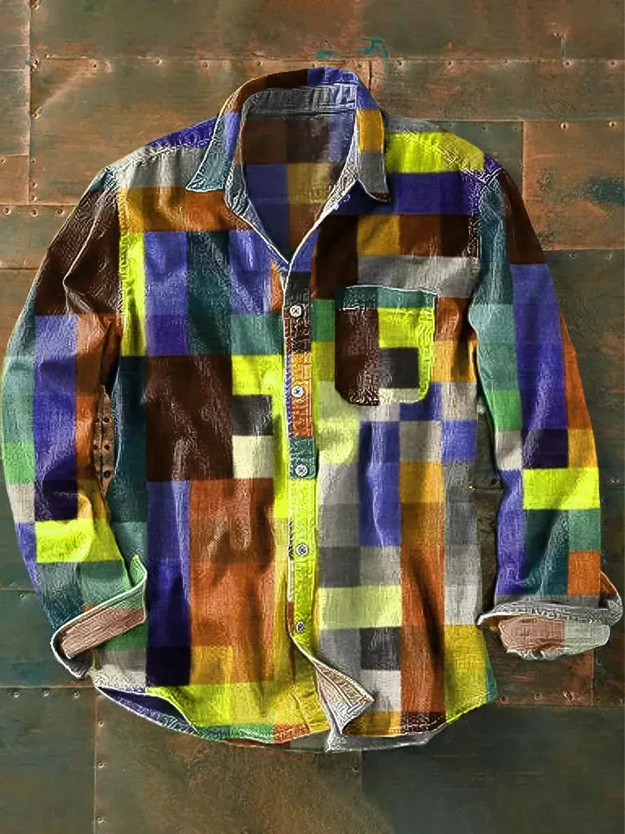 Germaine - Camicia a Maniche Lunghe Unisex Semplice con Colori Arcobaleno - Image 4