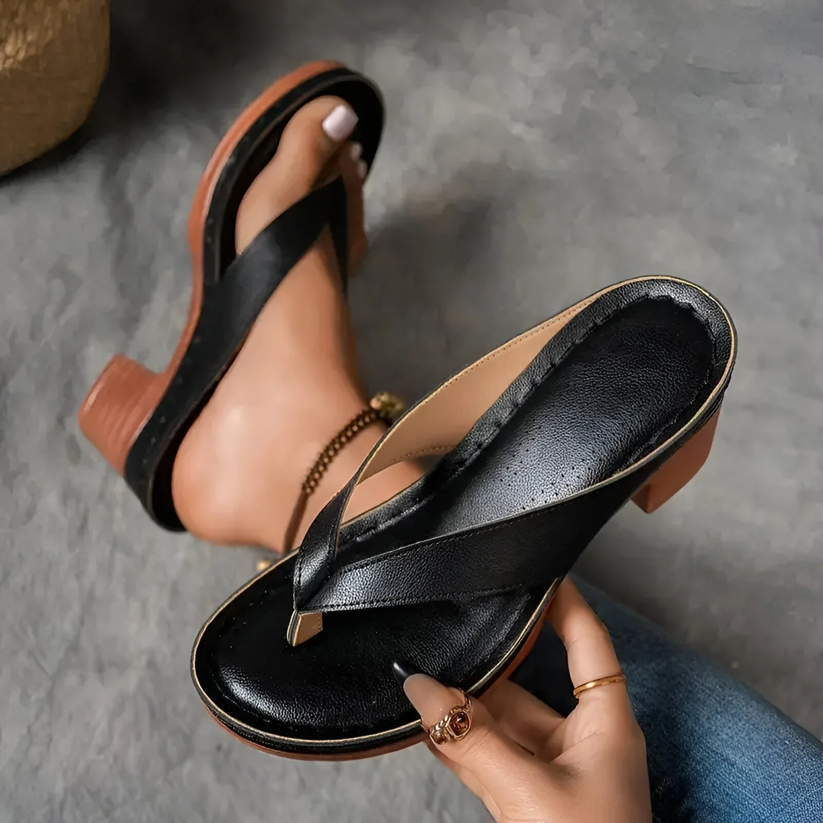 Gerta - Elegante Pantofola Con Tacco Alto - Image 3